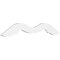 Ekena Millwork Pitch Midway Architectural Grade PVC Gable Pediment, 36"W x 10 1/2"H x 1"P (7/12) GPP036X011X100MID - alternate 1
